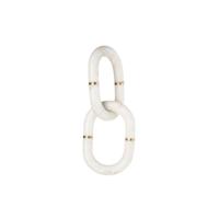 Decoratieve figuren Home ESPRIT Wit Gouden Ketting 13 x 13 x 28 cm