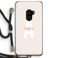 Strawberry Milkshake: Xiaomi Mi Mix 2 Transparant Hoesje met koord