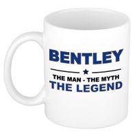 Naam cadeau mok/ beker Bentley The man, The myth the legend 300 ml   -