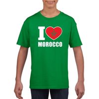 I love Marokko supporter shirt groen jongens en meisjes XL (158-164)  -