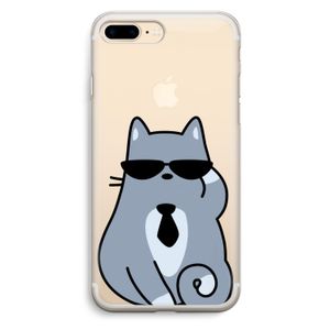 Cool cat: iPhone 7 Plus Transparant Hoesje