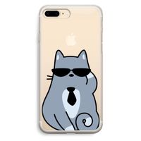 Cool cat: iPhone 7 Plus Transparant Hoesje