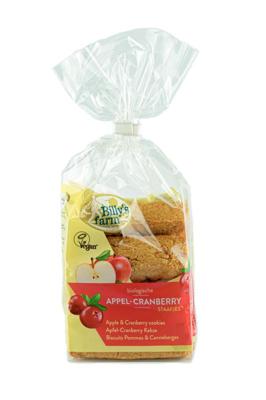 Billy&apos;s Farm Appel cranberry staafjes bio