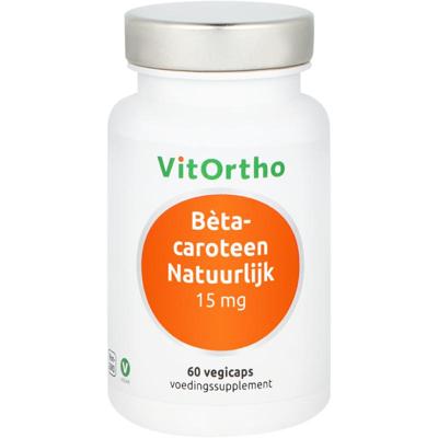 Vitortho beta-caroteen natuurlijk 15mg