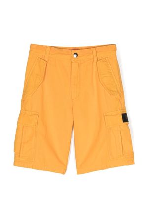 Diesel Kids short droit à poches cargo - Orange