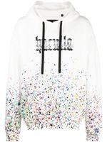 Haculla hoodie Smothered in Paint - Blanc - thumbnail