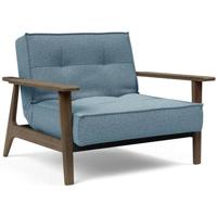 Innovation Splitback Fauteuil Blauw | Gerookt Eiken - thumbnail