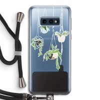 Hang In There: Samsung Galaxy S10e Transparant Hoesje met koord