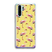 Flamingo's geel: Huawei P30 Pro Transparant Hoesje