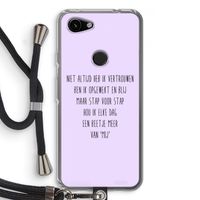 Zelfvertrouwen: Pixel 3a Transparant Hoesje met koord