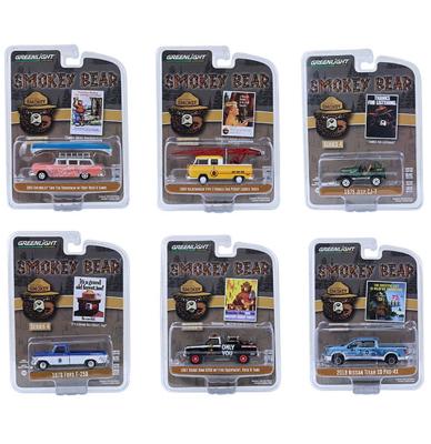 Smokey Bear Series 4 - Set of 6 Cars 1:64