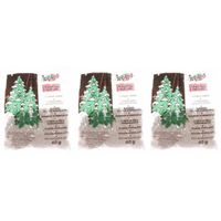 3x Kerstboomversiering glitter sneeuwvlokjes 40 gram   -