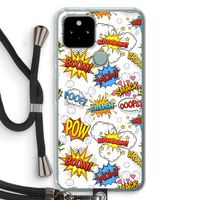 Pow Smack: Pixel 5 Transparant Hoesje met koord