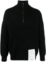 Ballantyne pull en cachemire à col zippé - Noir Ballantyne pull en cachemire à col zippé - Noir