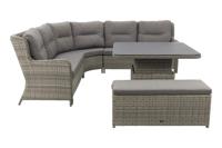 Sandigo lounge dining set met bijzetbank - thumbnail