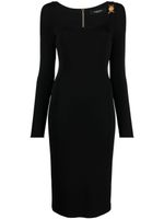 Versace robe Medusa mi-longue 95 - Noir