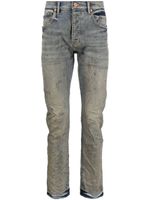 Purple Brand jean slim à effet usé - Bleu