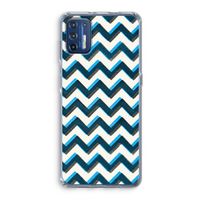 Onderbroken lijn: Motorola Moto G9 Plus Transparant Hoesje