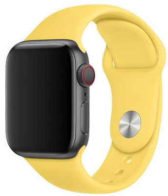 Apple Watch Sport Bandje - Kanariegeel - Geschikt voor 38mm/40mm/41mm - ML Apple Watch Sport Bandje - Kanariegeel - Geschikt voor 38mm/40mm/41mm - ML