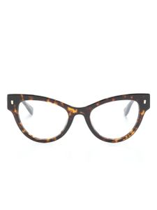 DSQUARED2 EYEWEAR lunettes de vue à logo embossé - Marron