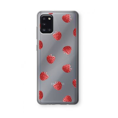 Framboosjes: Samsung Galaxy A31 Transparant Hoesje
