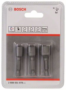 Bosch Accessoires 3-delige dopsleutelpack 3st - 2608551078