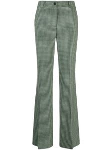 P.A.R.O.S.H. pantalon évasé Lioned à carreaux vichy - Vert