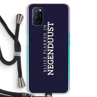 Blijve plakken in Negenduust: Oppo A72 Transparant Hoesje met koord