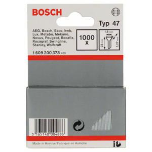 Tackerspijkers type 47, 1,8 x 1,27 x 23 mm 1000 stuk(s) Bosch Accessories 1609200378 Afm. (l x b) 23 mm x 1.8 mm