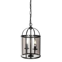 Steinhauer Klassieke hanglampPimpernel zwart 2-lichts - 5971ZW