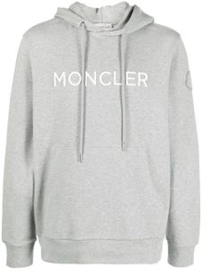 Moncler hoodie à logo imprimé - Gris