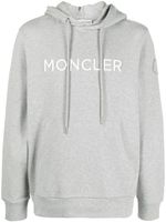 Moncler hoodie à logo imprimé - Gris