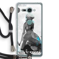 I will not feel a thing: Sony Xperia XZ2 Compact Transparant Hoesje met koord