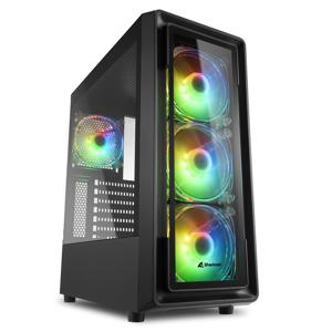 Sharkoon TK4 RGB Midi-tower PC-behuizing Zwart