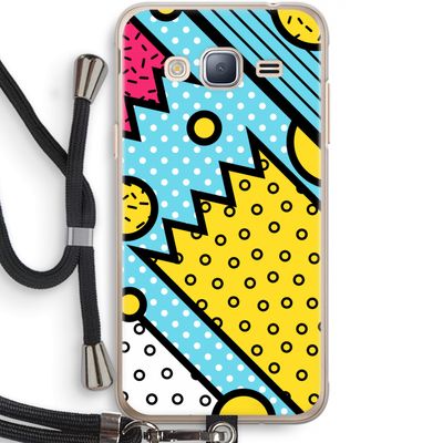 Pop Art #1: Samsung Galaxy J3 (2016) Transparant Hoesje met koord