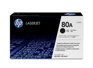 HP toner 80A, 2 700 pagina's, OEM CF280A, zwart