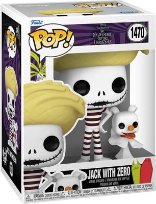 Disney Nightmare Before Christmas Funko Pop Vinyl: Jack with Zero