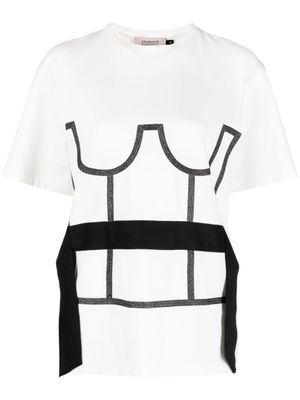 Murmur chemise à motif trompe l'œil - Blanc