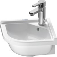 Duravit Starck 3 hoekfontein 44x38.5cm WonderGliss wit - thumbnail