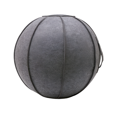 LifeSpan Fitness Workplace Office Chair Yoga Ball - Charcoal Felt