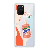 Peach please!: Samsung Galaxy S10 Lite Transparant Hoesje