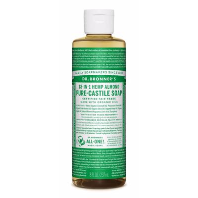 Dr. Bronner's Almond 18-in-1 Pure-Castile Soap 240ml