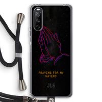 Praying For My Haters: Sony Sony Xperia 10 III Transparant Hoesje met koord