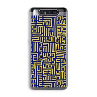 Majorelle Blue Print: Samsung Galaxy A80 Transparant Hoesje Majorelle Blue Print: Samsung Galaxy A80 Transparant Hoesje
