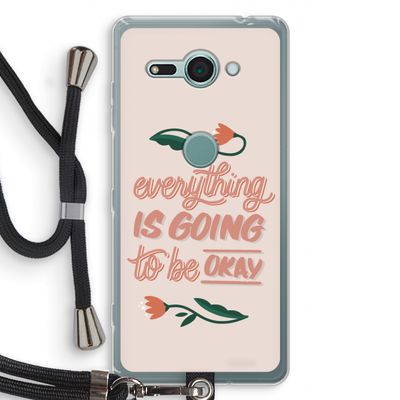 Optimistic flower girl: Sony Xperia XZ2 Compact Transparant Hoesje met koord