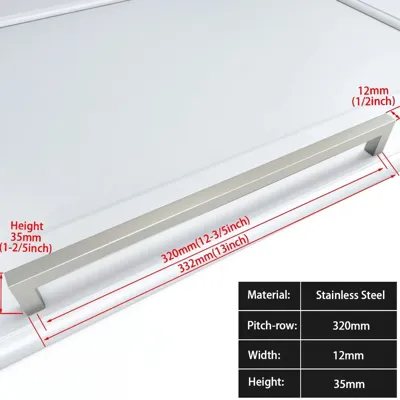 Zwart Vierkant Meubelhandvat - Aluminiumlegering | Verschillende Maten | Inclusief Schroeven Zwart Vierkant Meubelhandvat - Aluminiumlegering | Verschillende Maten | Inclusief Schroeven