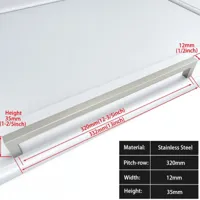 Zwart Vierkant Meubelhandvat - Aluminiumlegering | Verschillende Maten | Inclusief Schroeven Zwart Vierkant Meubelhandvat - Aluminiumlegering | Verschillende Maten | Inclusief Schroeven