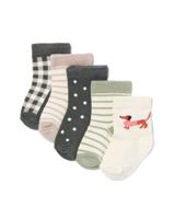 HEMA Baby Sokken Met Bamboe - 5 Paar Gebroken Wit (gebroken wit) - thumbnail