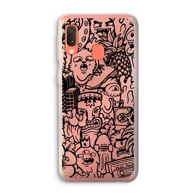 Vexx Black Mixtape: Samsung Galaxy A20e Transparant Hoesje