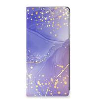 Bookcase voor Samsung Galaxy S25 Plus Watercolor Paars